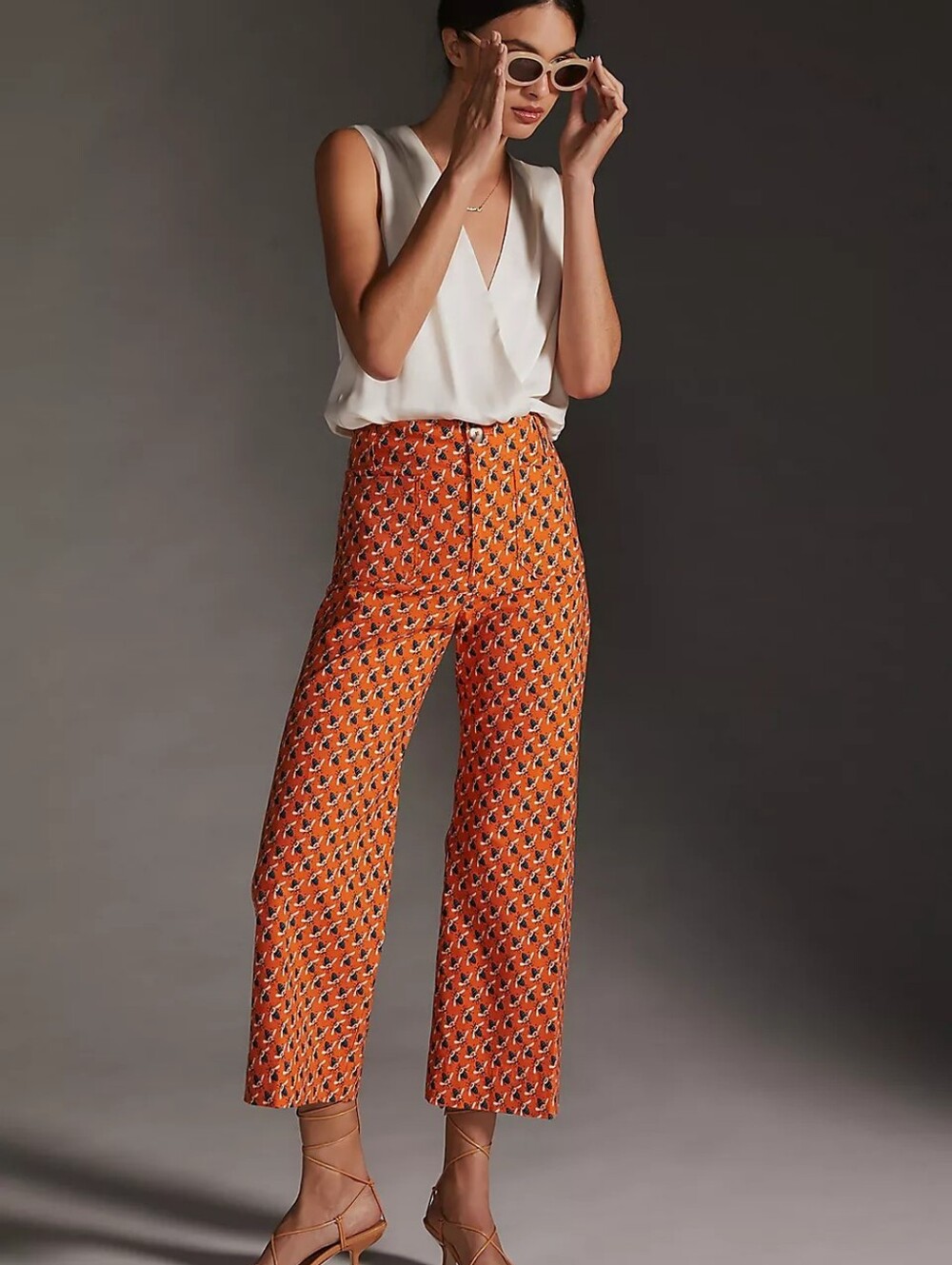 Sarah Gordon x Maeve The Colette Wide-Leg Crop Pants. Size 0